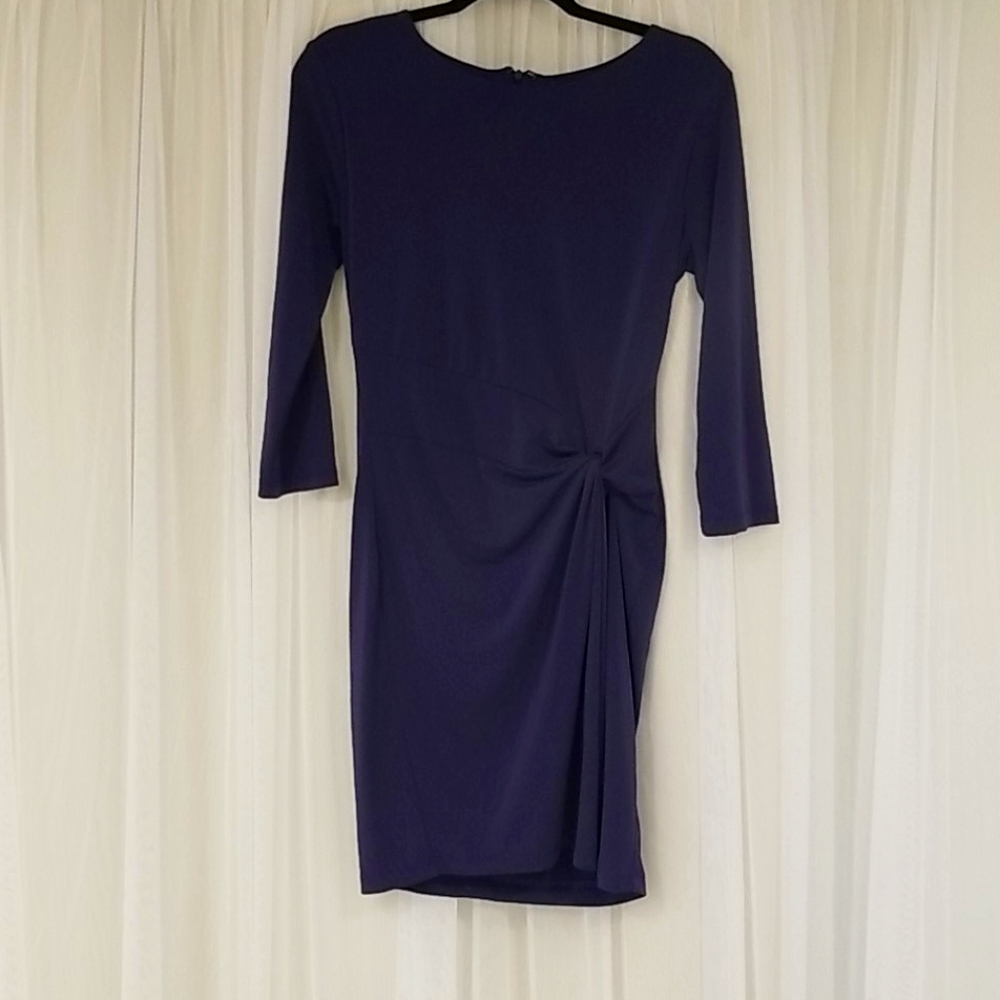 Purple F21 contemporary long-sleeve dress